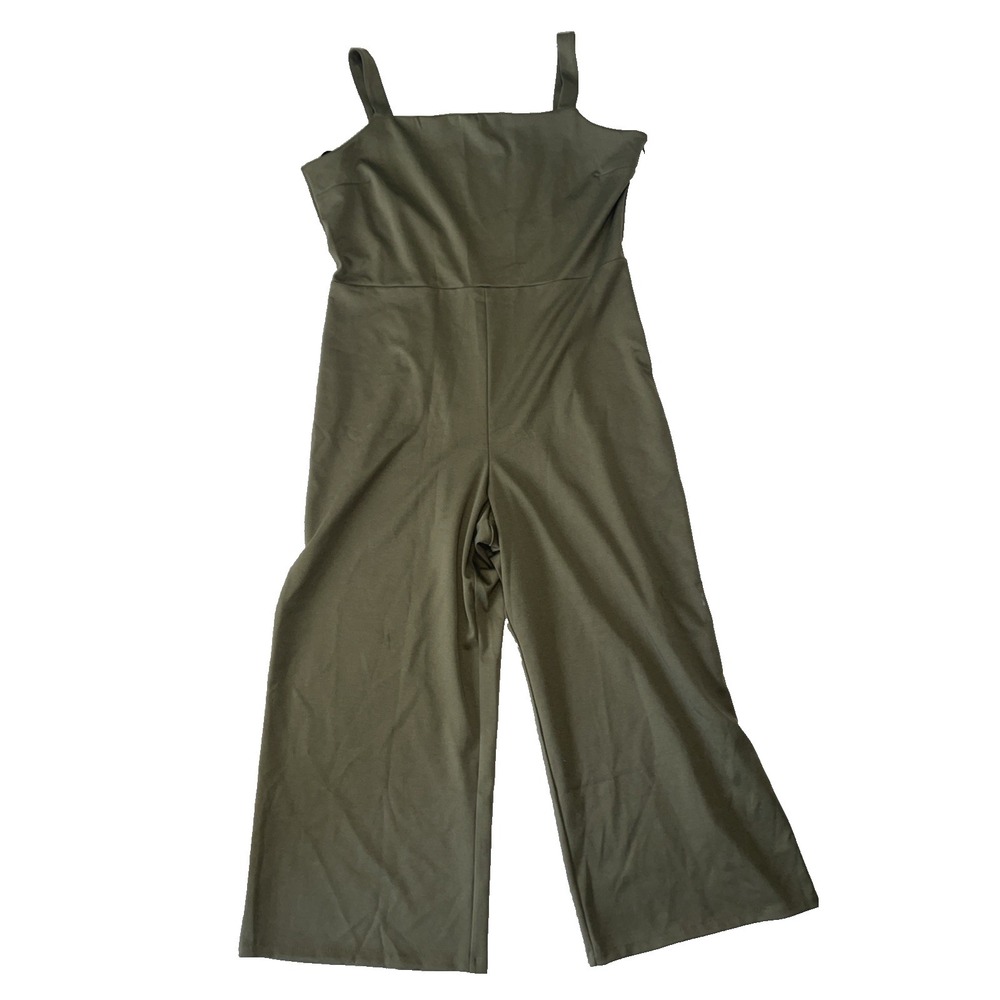 Gap Women's 2XL Plus Pantsuit NWT  Olive Wide Leg Neutral Career Casual